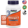 Омега NOW Omega-3, 1000 мг - 100 капсул NS1650